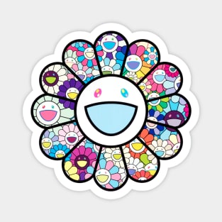 TAKASHI MURAKAMI HAPPY SMILING FLOWER Magnet