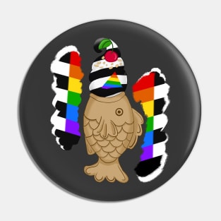 Pride Taiyaki Ice cream-Straight Ally flag Pin