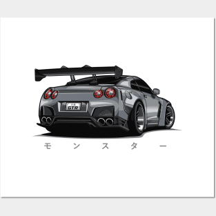 Nissan GTR Skyline Twins Rear view Street racing Poster -  Portugal