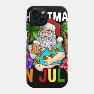 Christmas In July Hawaiian products For Family Summer Vacation print Phone Case