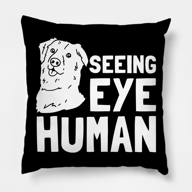 Seeing Eye Human Pillow by maxcode