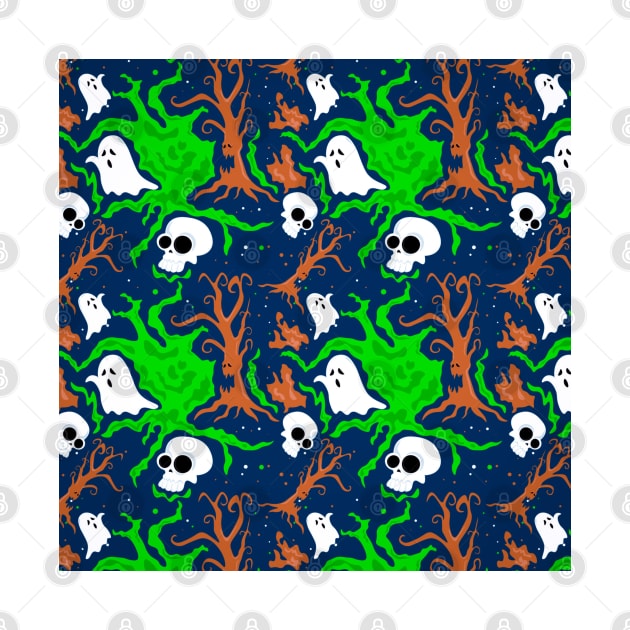 Abstract halloween pattern by TheSkullArmy