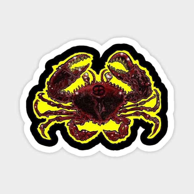 Zombie Art : ZOMBIE ZODIAC HORRORSCOPE (Cancer) Magnet by rsacchetto