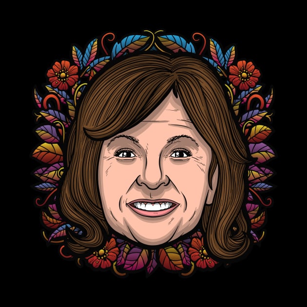 Roseanne Barr (Flowered) by Baddest Shirt Co.