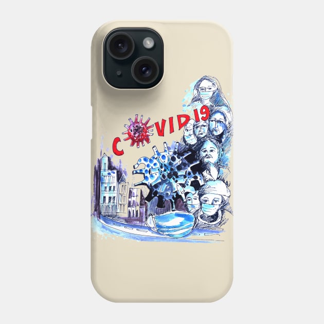 Covid-19 Healthcare heroes Phone Case by BlaseCo