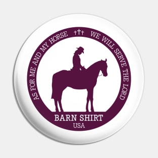 As for me and my Horse Pin