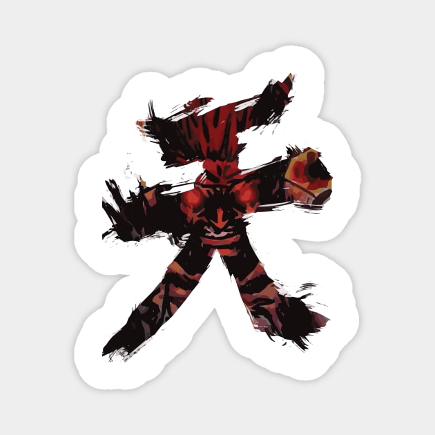 akuma Magnet by horrorshirt