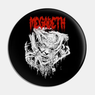 Creeping Skull Megadeth Pin