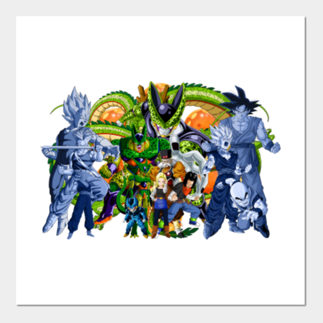 Dbz Cell Saga Dragon Ball Z Posters And Art Prints Teepublic Uk