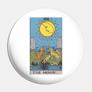 The Moon, Raider Waite Tarot, Divination Tarot Pin