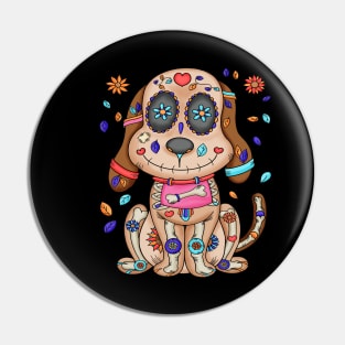 Dia De Los Muertos - Labrador Retriever Puppy- Lab Puppy Pin