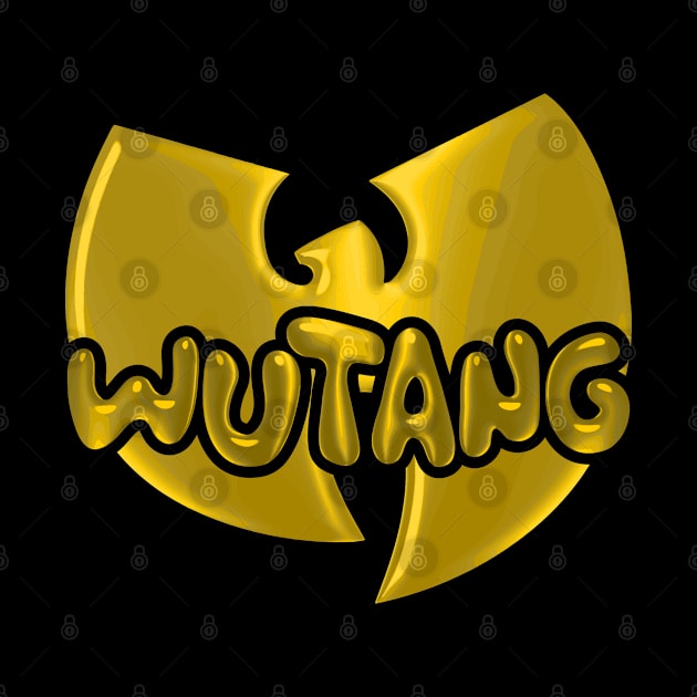 wutang clan 3d logo word lettering art by idbihevier