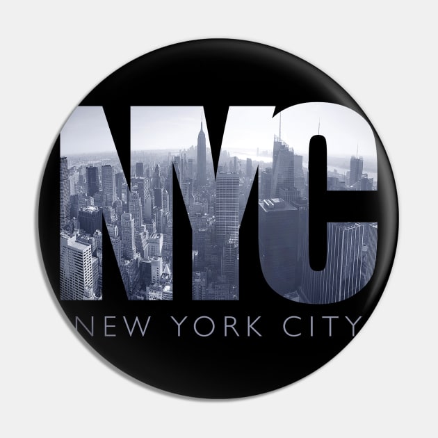 New York City Skyline Pin by FireflyCreative