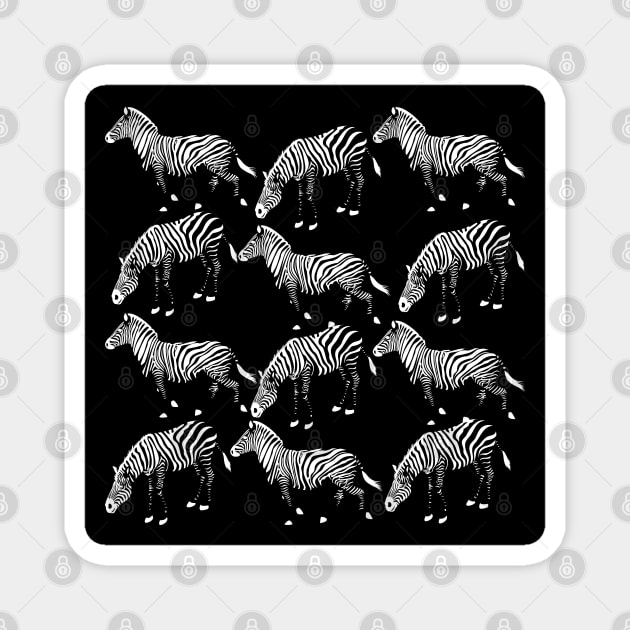 Zebra Magnet by cutequokka