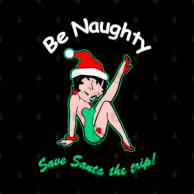 Be Naughty Betty Boop Christmas by Amadeus Co