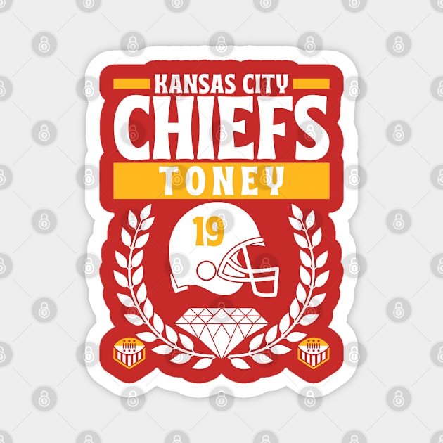 Kansas City Chiefs Toney 19 Edition 3 Magnet by Astronaut.co