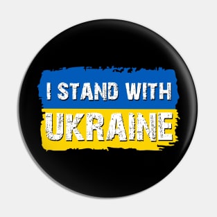 I Stand With Ukraine Pin