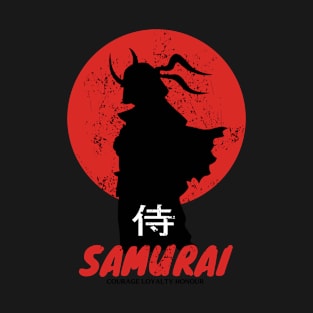 Samurai Courage Loyalty Honour T-Shirt