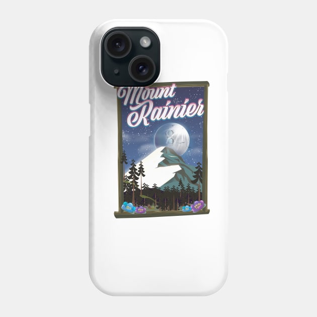 Mount Rainier USA Phone Case by nickemporium1