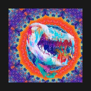 Psychedelic Opossum Skull Mandala T-Shirt