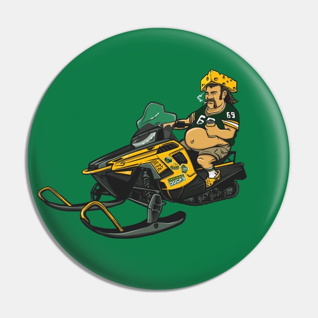 Green Bay Packers CheeseHead Super Fan Pin by stayfrostybro