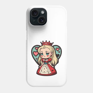 cute alice in wonderland the queen of hearts 1 Phone Case