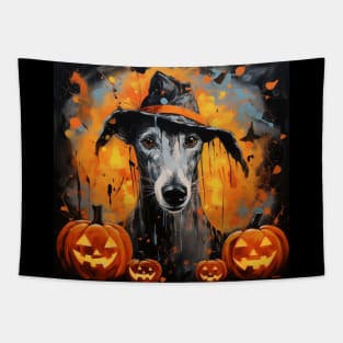 Halloween Greyhound Tapestry