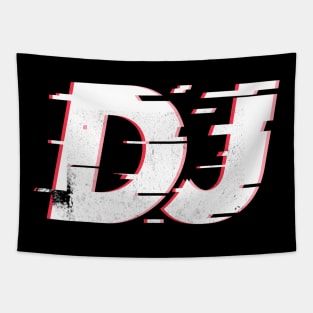 DJ DeeJay DJane Glitch Effect Tapestry