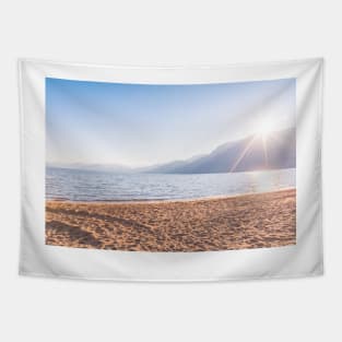 Sunshine Glowing Over Mountains and Skaha Lake Tapestry