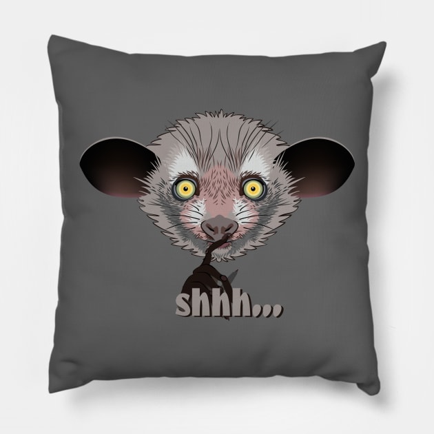 Aye-Aye Lemur Pillow by lents