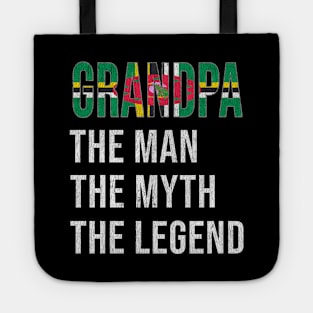 Grand Father Dominican Grandpa The Man The Myth The Legend - Gift for Dominican Dad With Roots From  Dominica Tote