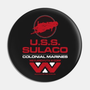 USS SULACO COLONIAL MARINES Pin