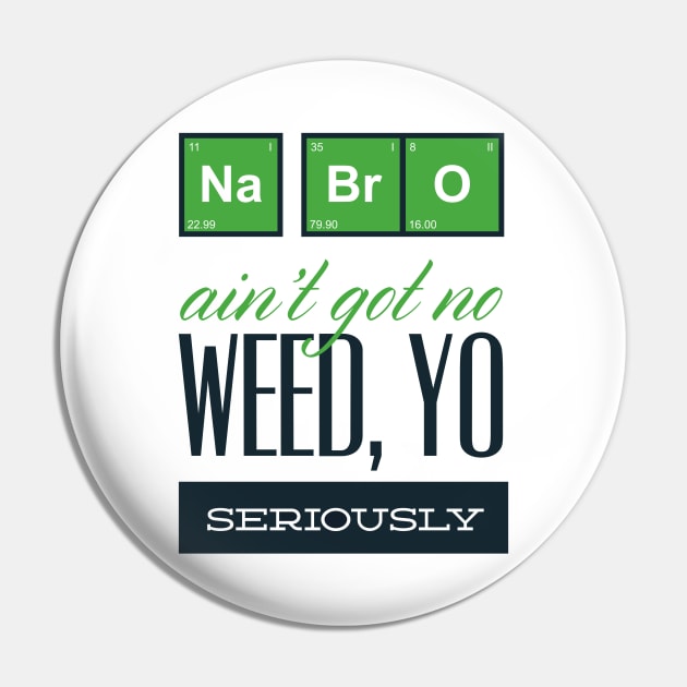 No Weed Pin by Verboten