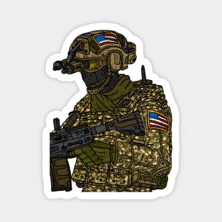 US special forces. american military. soldier. Magnet