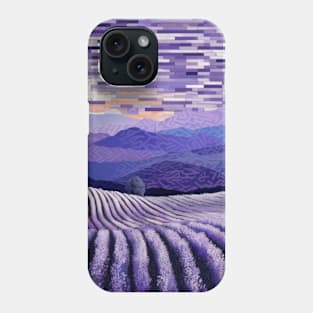 Lavender Landscape Art Decor Paint Phone Case