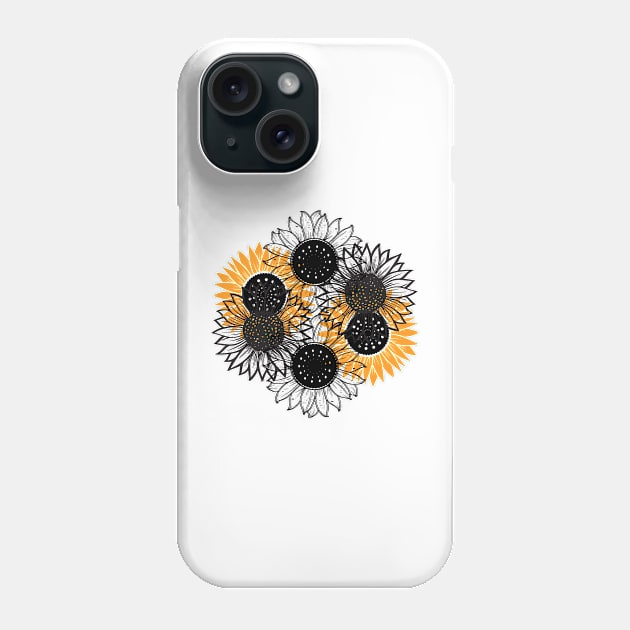 Little Aesthetic Sunflower Phone Case by kamy1