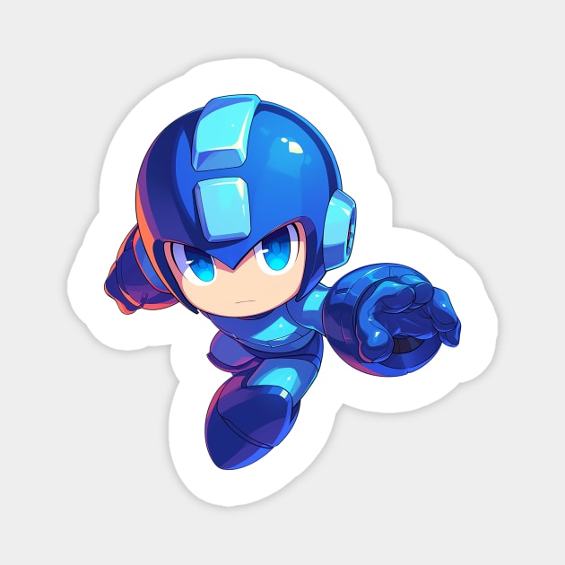 megaman Magnet by Stephanie Francoeur Art