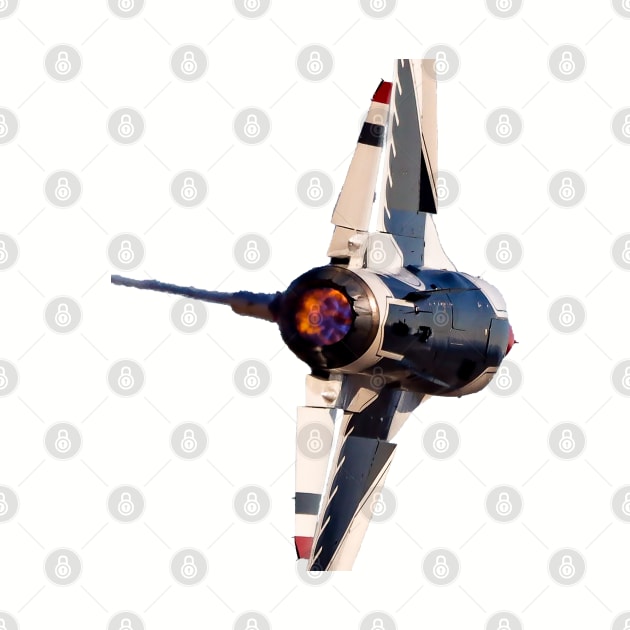 Thunderbird F-16C Afterburner no background by acefox1