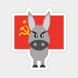 Commie Donkey Magnet