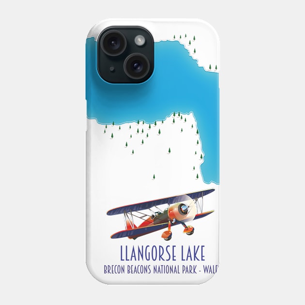 Llangorse Lake Wales Phone Case by nickemporium1