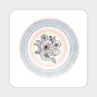 Floral Mandala Magnet