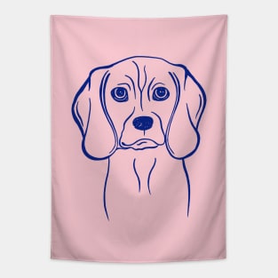 Beagle (Pink and Blue) Tapestry