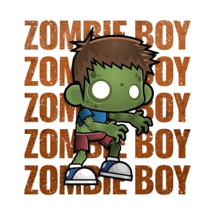 Zombie Boy Creepy Scary Kawaii Zombie Cute Halloween Outfit T-Shirt