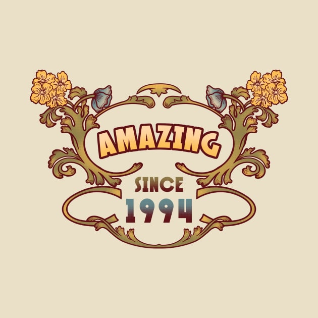 AMAZING SINCE 1994 art nouveau vintage retro 90s by leepianti