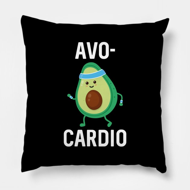 Avocardio Pillow by LuckyFoxDesigns