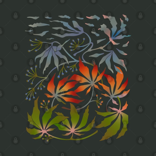 WABI SABI Japanes Maple Leaves Changing Seasons - UnBlink Studio by Jackie Tahara by UnBlink Studio by Jackie Tahara