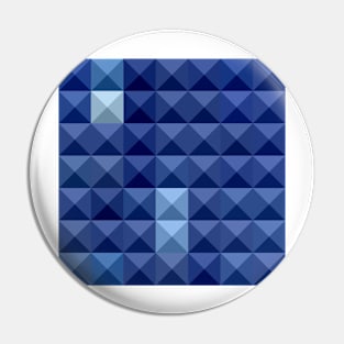 Cobalt Blue Abstract Low Polygon Background Pin