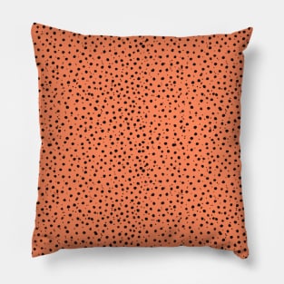 Cheetah Pattern on Apricot Pillow