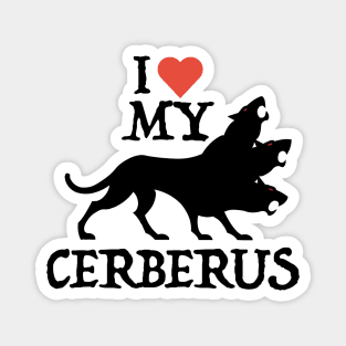 I Love My Cerberus Magnet