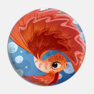 Siamese fighting fish Pin